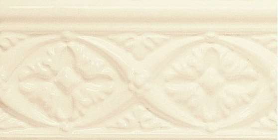 Бордюры Adex ADNE4001 Relieve Bizantino Biscuit, цвет бежевый, поверхность глянцевая, прямоугольник, 75x150