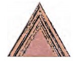 Декоративные элементы Petracers Triangolo Lui Rosa, цвет розовый, поверхность глянцевая, квадрат, 170x170
