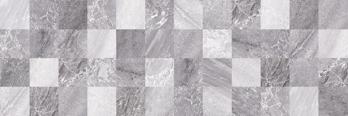 Декоративные элементы Laparet Мармара мозаика серый 17-30-06-616, цвет серый, поверхность глянцевая, прямоугольник, 200x600