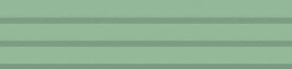 Керамическая плитка Flaviker Flow Mint Sat PF60011936, цвет зелёный, поверхность матовая рельефная, прямоугольник, 60x250