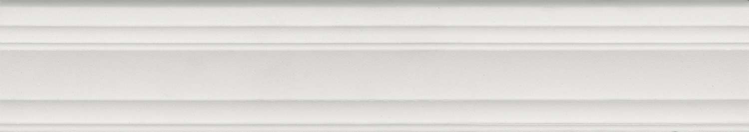 Бордюры Kerama Marazzi Багет Синтра белый матовый обрезной BLF008R, цвет белый, поверхность матовая, прямоугольник, 73x400