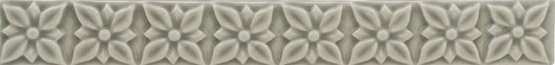 Бордюры Adex ADST4027 Relieve Ponciana Graystone, цвет серый, поверхность глянцевая, прямоугольник, 25x198