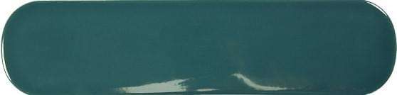 Керамическая плитка Wow Grace O Teal Gloss 124935, цвет зелёный, поверхность глянцевая, круг и овал, 75x300