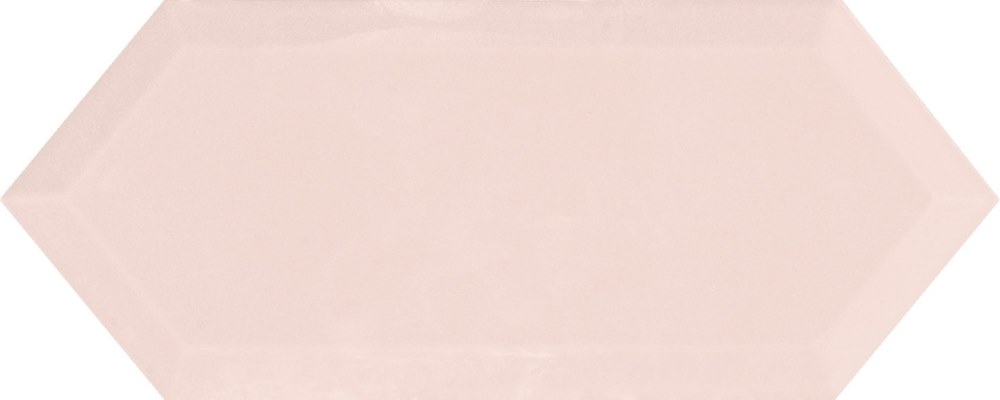 Керамическая плитка Monopole Cupidon Rosa Brillo Bisel, цвет розовый, поверхность глянцевая, кабанчик шестиугольник, 100x300