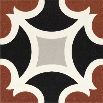 Керамическая плитка Mainzu Aran Rojo, цвет разноцветный, поверхность матовая, квадрат, 200x200