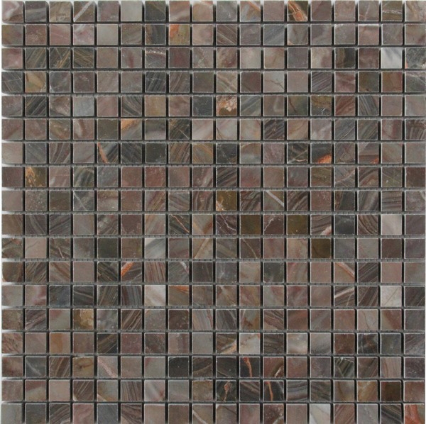 Мозаика Premium Marble Louis Red Polished, цвет коричневый, поверхность полированная, квадрат, 300x300
