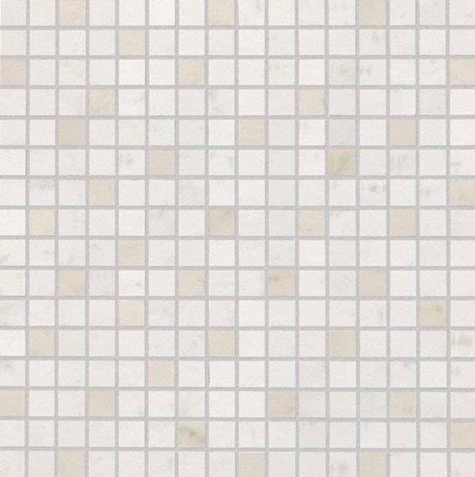Мозаика Fap Roma Diamond Carrara Mosaico fNH1, цвет белый, поверхность глянцевая, квадрат, 305x305