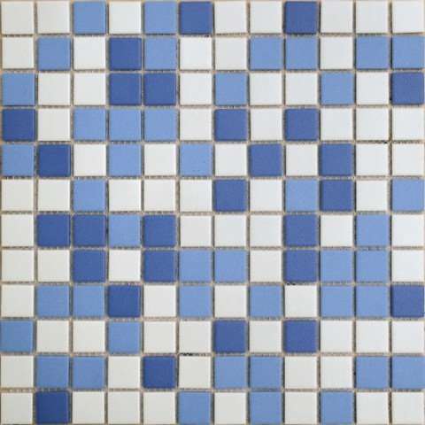 Мозаика Caramelle Mosaic L Universo Nettuno, цвет синий, поверхность матовая, квадрат, 300x300