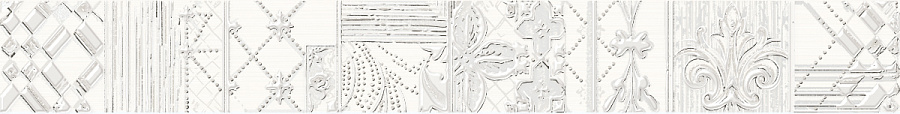 Бордюры Azori Amati Border Palazzo, цвет белый, поверхность глянцевая, прямоугольник, 62x505