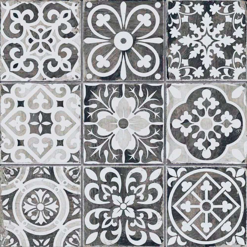 Керамическая плитка Peronda FS Faenza-N 13619, цвет чёрно-белый, поверхность матовая, квадрат, 330x330