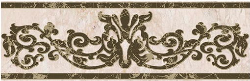 Бордюры Нефрит керамика Генуя Бордюр 05-01-1-83-03-11-504-0, цвет бежевый, поверхность глянцевая, прямоугольник, 80x250