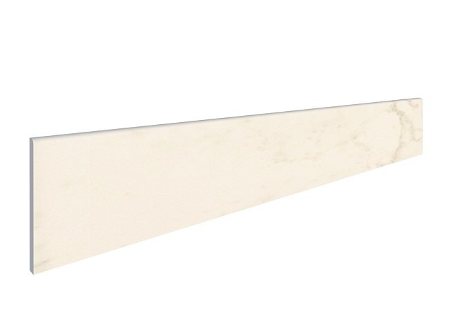 Бордюры Italon Charme Pearl Battiscopa 610130000222, цвет белый, поверхность полированная, прямоугольник, 72x590