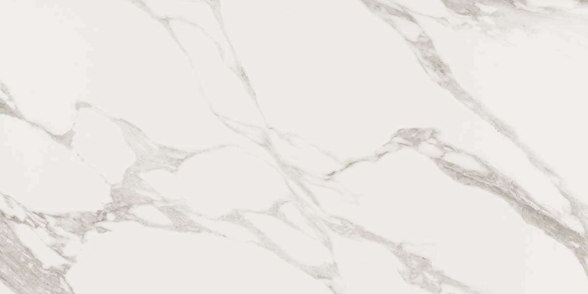 Керамогранит Prissmacer Porcelux Carrara White Polished, цвет серый, поверхность полированная, прямоугольник, 600x1200