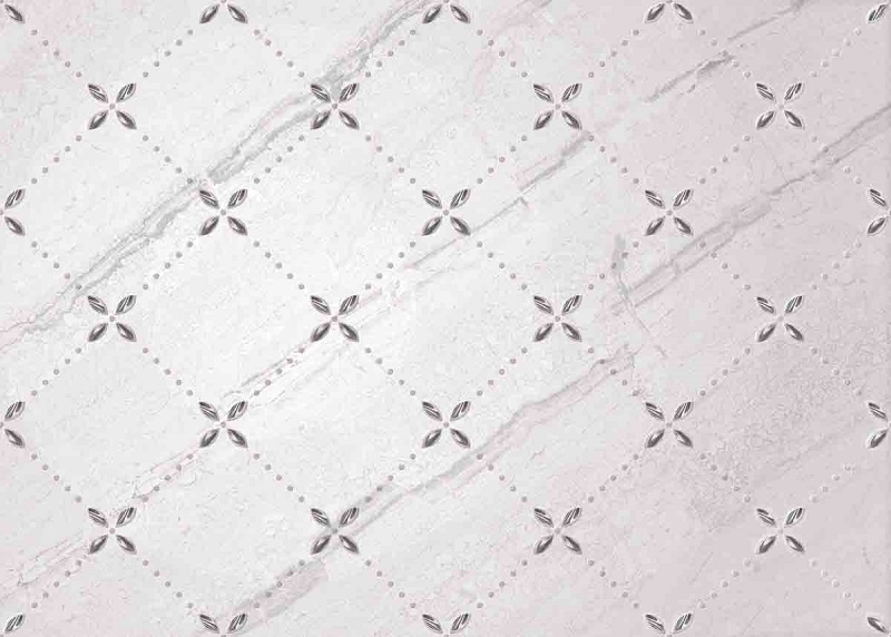Декоративные элементы Axima Тулуза Bставка D2, цвет белый бежевый, поверхность глянцевая, прямоугольник, 250x350