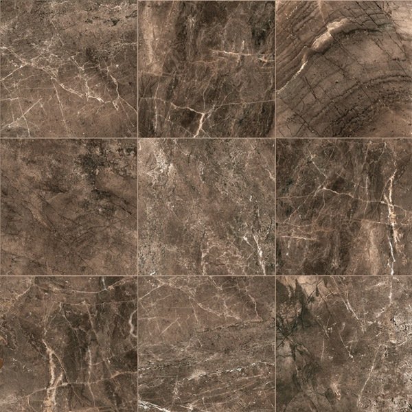 Керамогранит Cisa Royal Marble Noce, цвет коричневый, поверхность лаппатированная, квадрат, 500x500