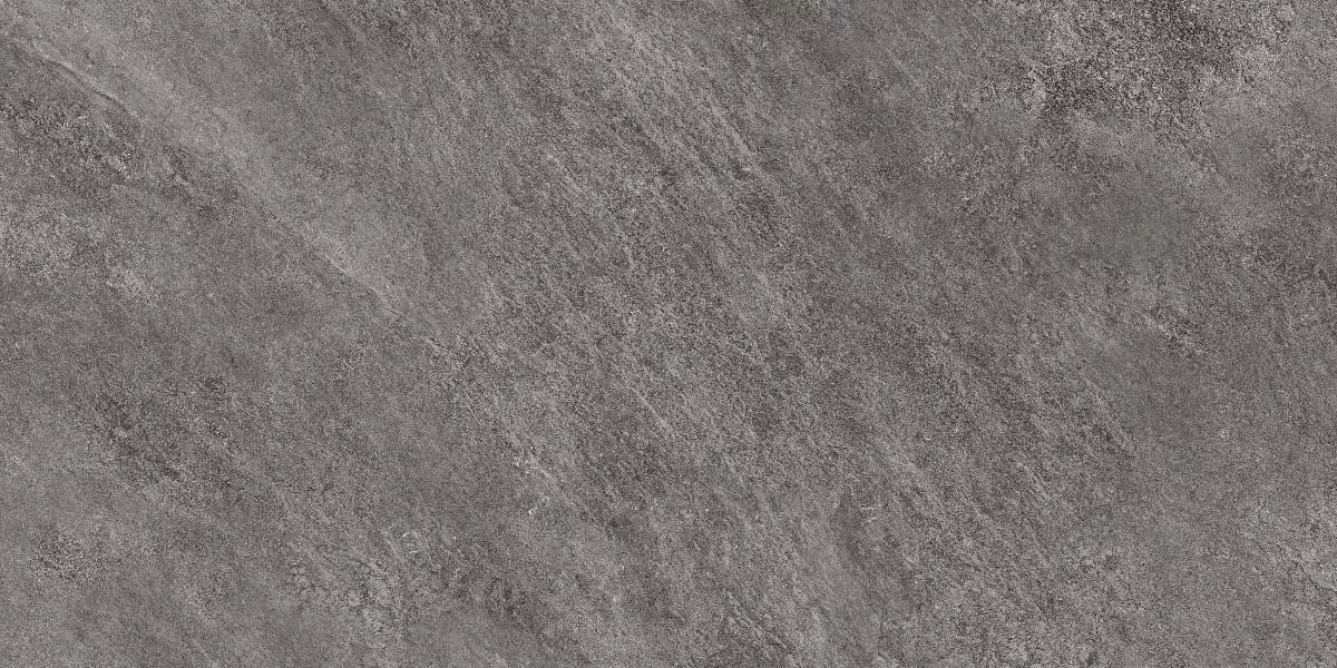 Керамогранит Prime Ceramics Rock Anthracite, цвет серый, поверхность матовая, прямоугольник, 600x1200