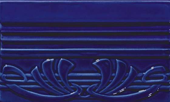 Бордюры Grazia Epoque Terminale Deco Cobalt Craquele TED9, цвет синий, поверхность глянцевая, квадрат, 120x200