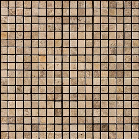 Мозаика Natural Mosaic I-Тilе (1,5X1,5) 4M036-15P, цвет коричневый, поверхность полированная, квадрат, 298x298
