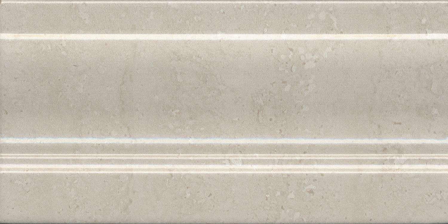 Бордюры Kerama Marazzi Плинтус Туф бежевый светлый глянцевый FMD038, цвет бежевый, поверхность глянцевая, прямоугольник, 100x200