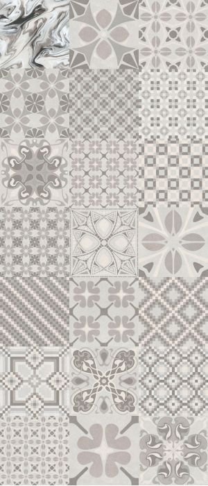 Декоративные элементы Vives 1900 Tassel Perla, цвет серый, поверхность матовая, квадрат, 200x200