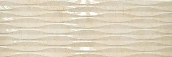 Керамическая плитка Cifre Relieve Sigma Crema Marfil Brillo Rect., цвет бежевый, поверхность полированная, прямоугольник, 300x900