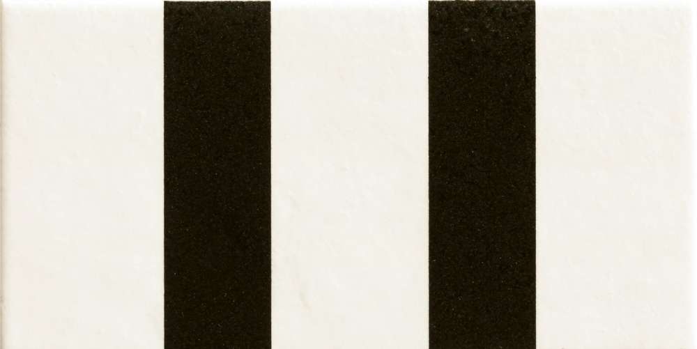 Декоративные элементы Mutina Margherita Parallel Black Ndm97, цвет белый чёрный, поверхность матовая, прямоугольник, 101x205