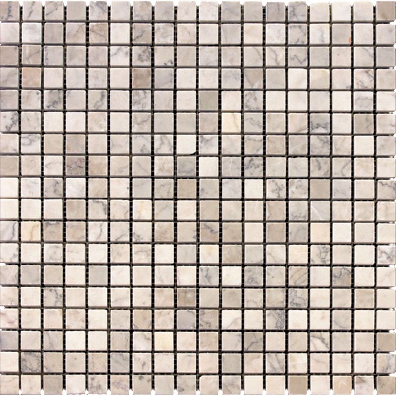 Мозаика Natural Mosaic Adriatica (1,5X1,5) 7M058-15P, цвет бежевый, поверхность полированная, квадрат, 305x305