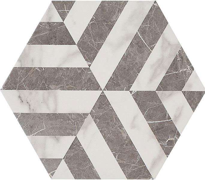 Декоративные элементы Marazzi Italy Allmarble Statuario Decoro MMMN, цвет белый серый, поверхность матовая, прямоугольник, 182x210