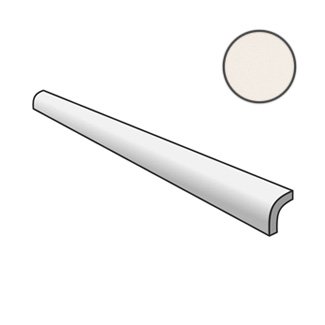 Бордюры Equipe Magma Pencil Bullnose White 24998, цвет белый, поверхность матовая, прямоугольник, 30x200