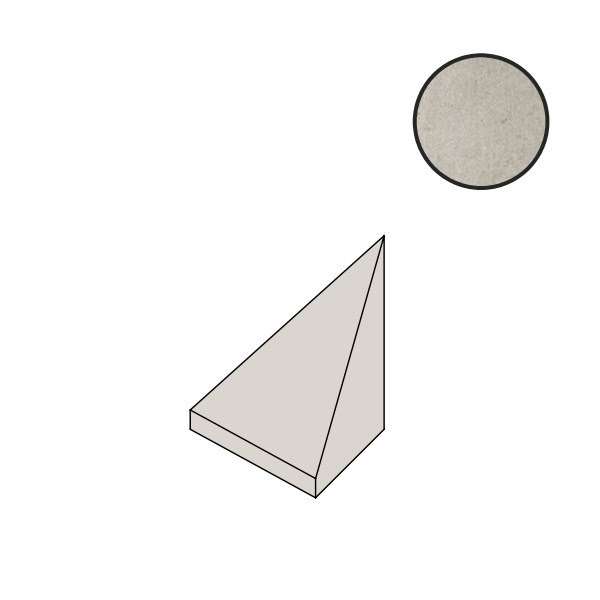 Спецэлементы Piemme Materia Unghia Jolly Shimmer L/R 03133, цвет серый, поверхность лаппатированная, , 15x15