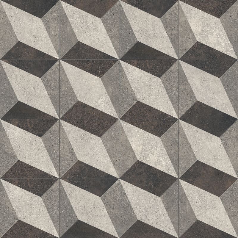 Керамогранит ABK Play Concrete Design A PF60005902, цвет серый, поверхность матовая, квадрат, 200x200