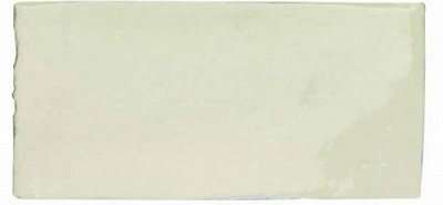Керамическая плитка Cevica Antic Dark White, цвет белый тёмный, поверхность глянцевая, кабанчик, 75x150