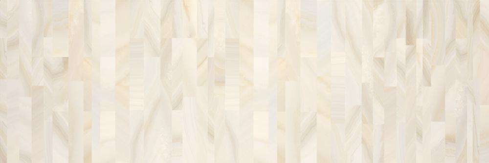 Декоративные элементы Serra Agatha White Decor, цвет бежевый, поверхность глянцевая, прямоугольник, 400x1200