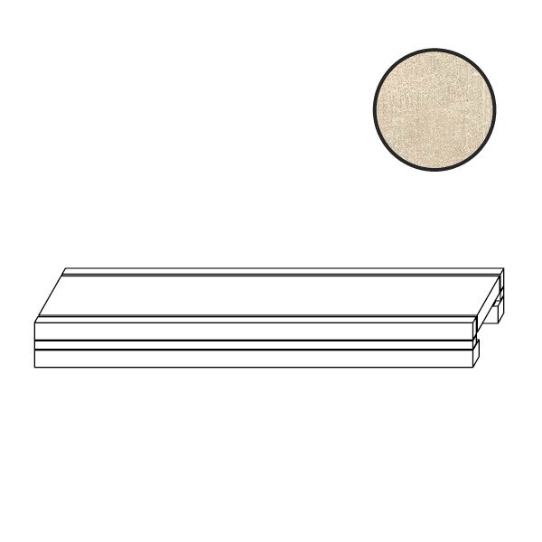 Спецэлементы Piemme Concrete Griglia Scolo Taupe Grip/R 20mm 03212, цвет бежевый, поверхность противоскользящая, прямоугольник, 300x600