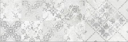 Декоративные элементы Ceramika Color Luxor Grey Patchwork B, цвет серый, поверхность глянцевая, прямоугольник, 250x750