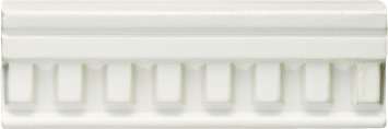 Бордюры Horus Art Broadway Merletto Latte MRL250, цвет белый, поверхность глянцевая, прямоугольник, 50x150