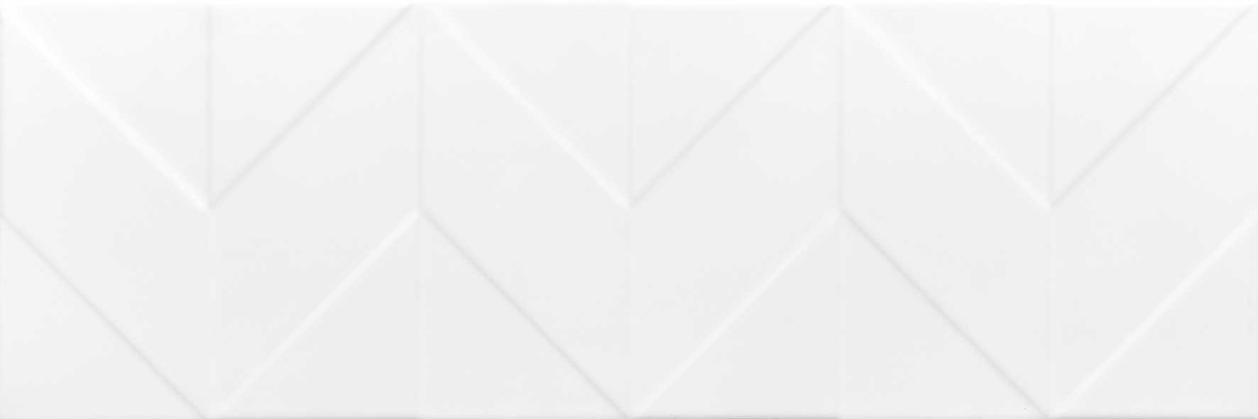 Керамическая плитка Керамин Танага 7Д Белый, цвет белый, поверхность сатинированная, прямоугольник, 250x750