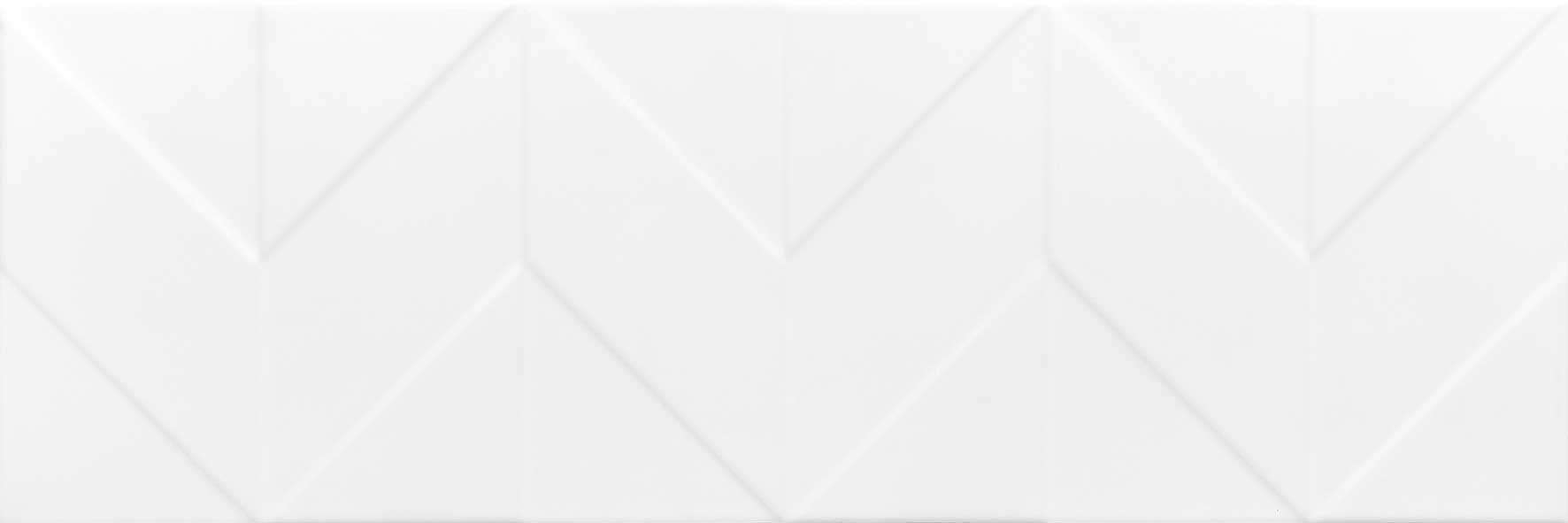 Керамическая плитка Керамин Танага 7Д Белый, цвет белый, поверхность сатинированная, прямоугольник, 250x750