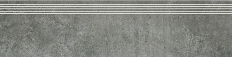 Ступени Paradyz Scratch Nero Stopnica Prosta Nacinana Mat., цвет серый, поверхность матовая, прямоугольник, 298x1198