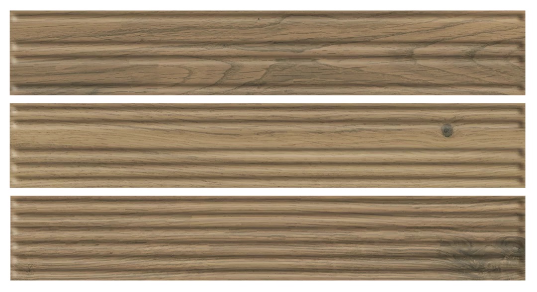Клинкер Paradyz Carrizo Wood Elewacja Struktura Stripes Mix Mat, цвет коричневый, поверхность матовая рельефная, прямоугольник, 66x400