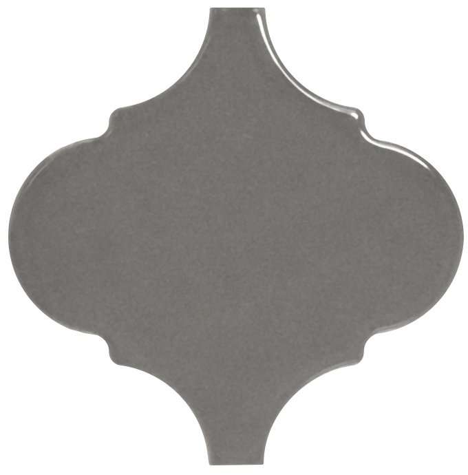 Керамическая плитка Equipe Scale Alhambra Dark Grey 21930, цвет серый тёмный, поверхность глянцевая, арабеска, 120x120
