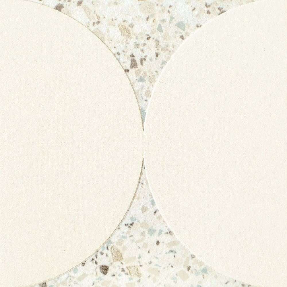 Декоративные элементы Maciej Zien Funky Dekor Gresowy White 3, цвет разноцветный бежевый, поверхность матовая, квадрат, 198x198