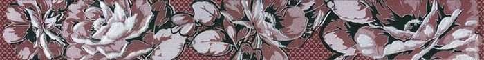 Бордюры Нефрит керамика Аллегро 05-01-1-56-03-47-100-1, цвет бордовый, поверхность глянцевая, прямоугольник, 400x50