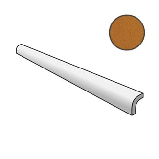 Бордюры Equipe Evolution Pencil Bullnose Amber 23300, цвет оранжевый, поверхность глянцевая, прямоугольник, 30x150