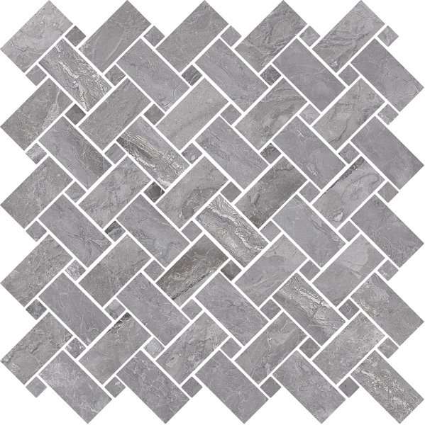 Мозаика Cerdomus Supreme Mosaico Kadi Grey Lev 78081, цвет серый, поверхность полированная, квадрат, 300x300