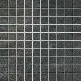 Мозаика Floor Gres Walks Black Mosaico 728800, цвет чёрный, поверхность матовая, квадрат, 300x300