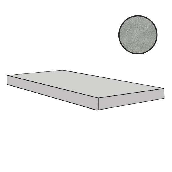 Ступени Floor Gres Rawtech Raw Dust Ang.Gra.Nat Dx 753914, цвет серый, поверхность матовая, прямоугольник, 330x1200