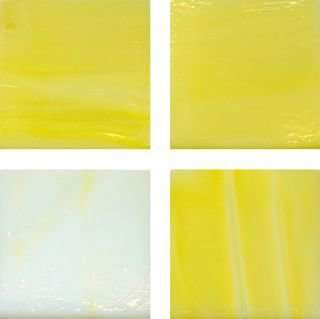 Мозаика Irida Nuance 15.S901(3), цвет белый жёлтый, поверхность глянцевая, квадрат, 327x327