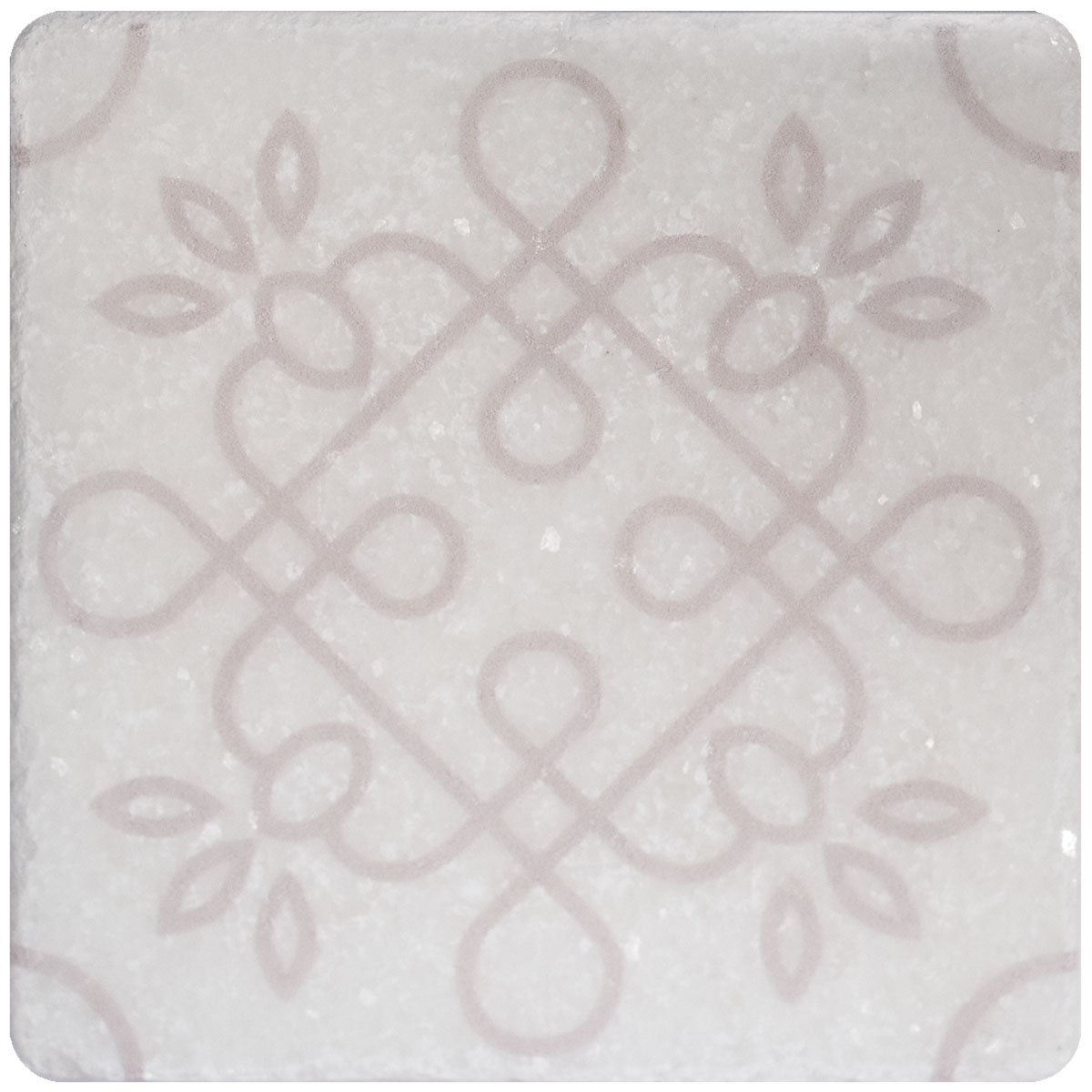 Керамическая плитка Stone4home Marble White Motif №1, цвет белый, поверхность матовая, квадрат, 100x100