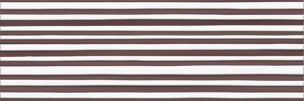 Декоративные элементы Piastrella Синара Ария, цвет белый коричневый, поверхность глянцевая, прямоугольник, 200x600